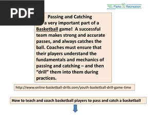 Passing and Catching