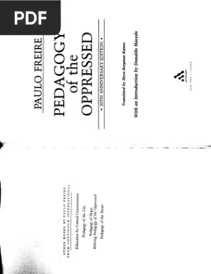 Pedagogy of the Oppressed