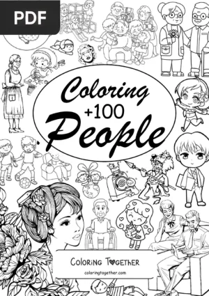 People Coloring Book