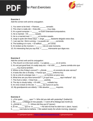 Perfecting the Past Exercises