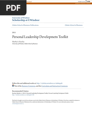 Personal Leadership Developmetn Toolkit
