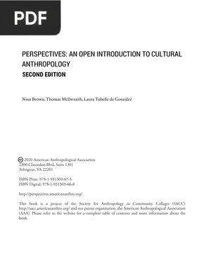 Perspectives -An Open Introduction to Cultural Anthropology