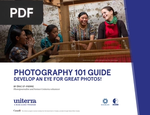 Photography 101 guide. Develop an eye for great photos!