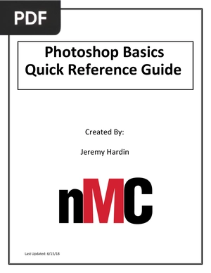 Photoshop Basics Quick Reference Guide