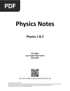 Physics Notes