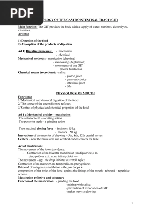 Physiology of the Gastrointestinal Tract