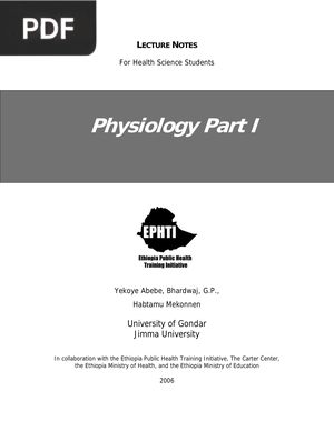 Physiology Part I