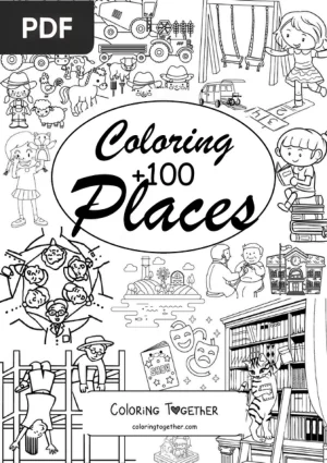 Places Coloring Book
