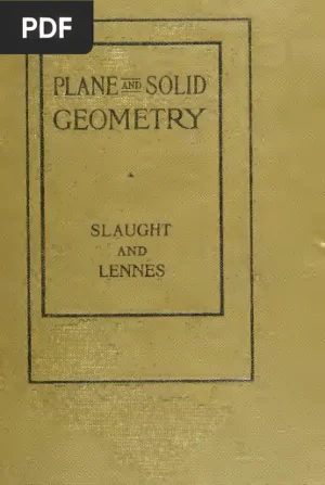 Plane and Solid Geometry with Problems and Applications