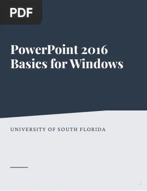 PowerPoint 2016 Basics for Windows