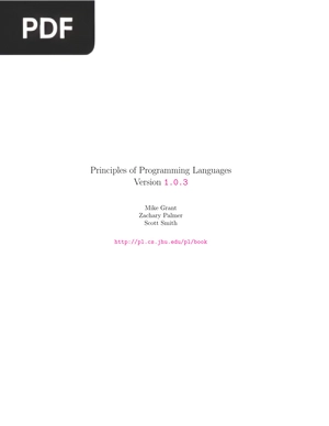 Principles of Programming Languages