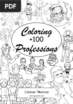 Professions Coloring Book