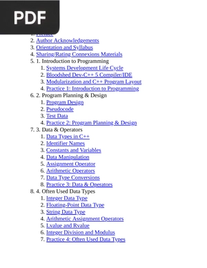 Programming Fundamentals - A Modular Structured Approach using C++
