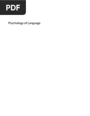 Psychology of Language
