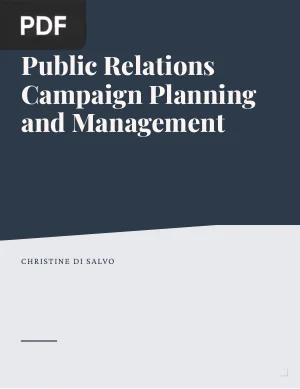 Public Relations Campaign Planning and Management