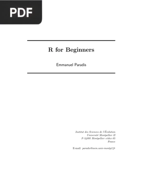 R for Beginners