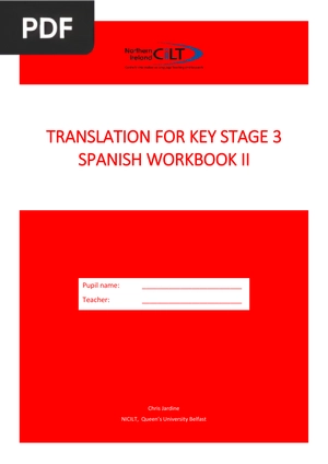 Ranslation for key stage 3 - spanish workbook ii