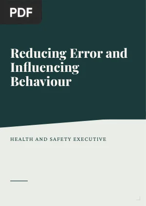 Reducing Error and Influencing Behaviour