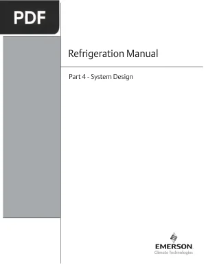Refrigeration Manual Part 4: System Design