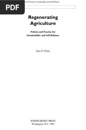 Regenerating Agriculture