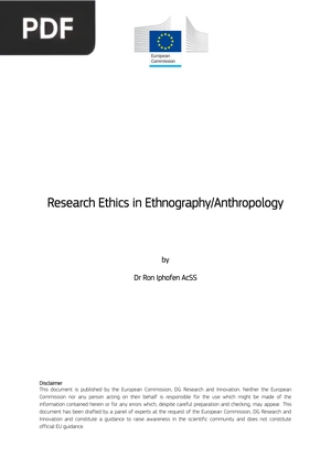 Research Ethics in Ethnography-Anthropology