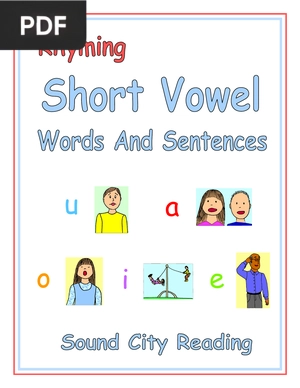 Rhyming Short Vowel Words And Sentences