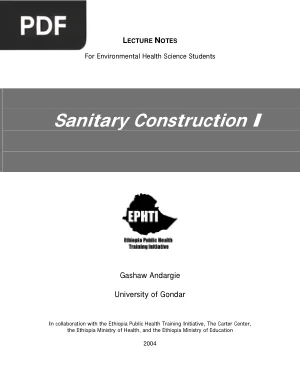 Sanitary Construction I