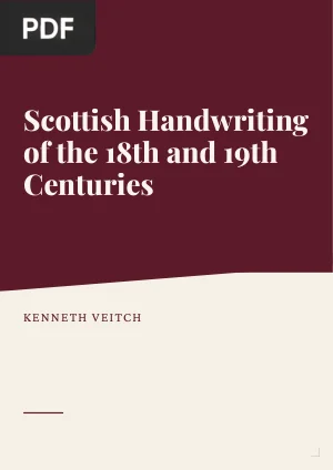 Scottish Handwriting in the 18th and 19th Centuries