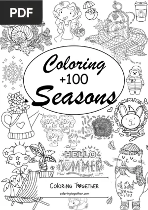 Seasons Coloring Book