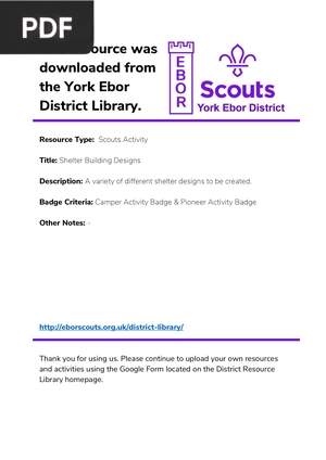 Shelter Building Designs