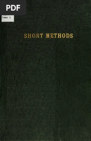 Short Methods: A Treatise on Cutting Designing and Manufacturing Men's Clothing