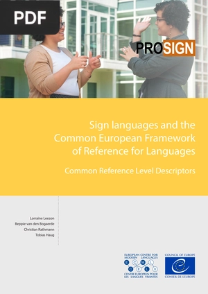 Sign languages and the Common European Framework of Reference for Languages