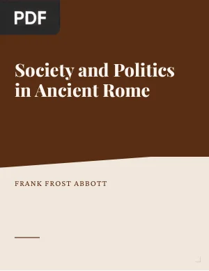 Society and Politics in Ancient Rome