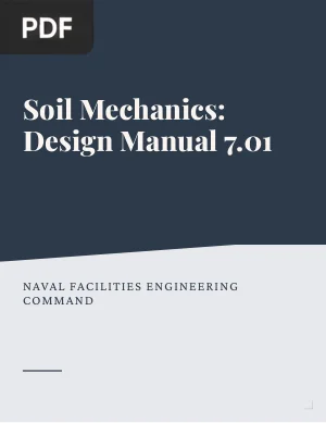 Soil Mechanics: Design Manual 7.01