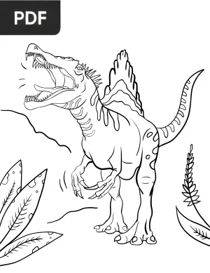 Spinosaurus Coloring Page