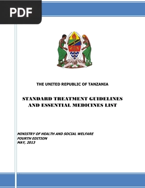 Standard treatment guidelines and essential medicines list