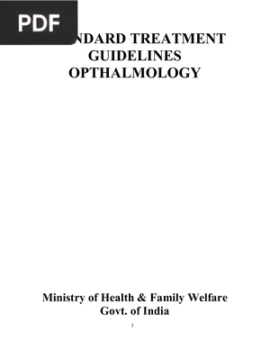 Standard Treatment Guidelines Opthalmology