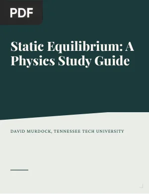Static Equilibrium: A Physics Study Guide