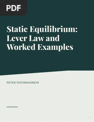 Static Equilibrium: Lever Law and Worked Examples