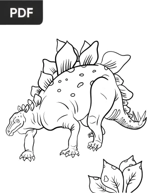 Stegosaurus Coloring Page
