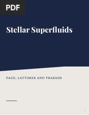 Stellar Superfluids