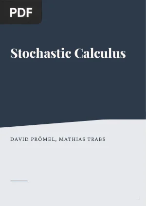 Stochastic Calculus