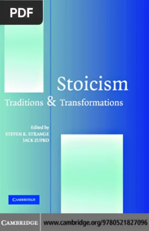 Stoicism: Traditions and Transformations