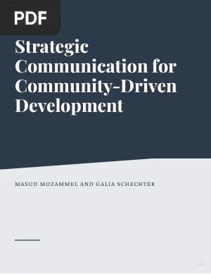 Strategic Communication for Community-Driven Development