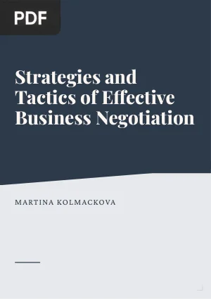 Strategies and Tactics of Effective Business Negotiation