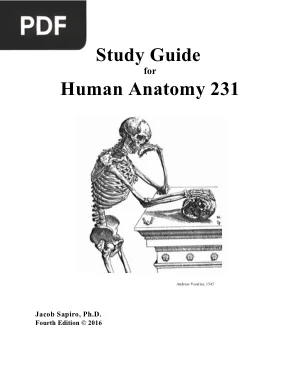 Study Guide for Human Anatomy