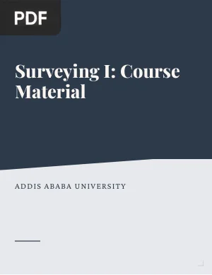 Surveying I: Course Material