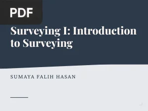Surveying I: Introduction to Surveying