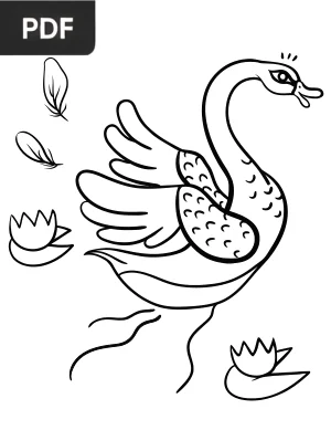 Swan Coloring Page
