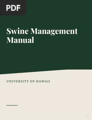 Swine Management Manual